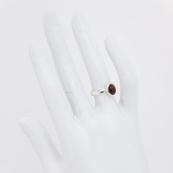 Genuine Black Ethiopian Opal Oval Cut Ring in 925 Sterling Silver - Picture 6 of 8